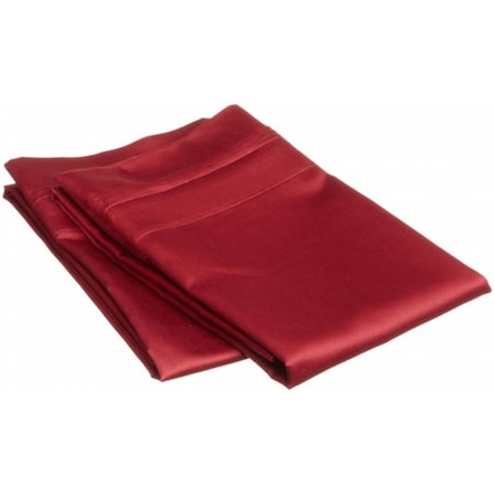 Impressions By Luxor Treasures Egyptian Cotton 650 Thread Count Solid Pillowcase Set Standard-Burgundy 650SDPC SLBG